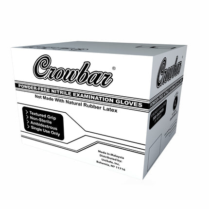 UNI-HR1000S-CS, UNI-HR1000M-CS, UNI-HR1000L-CS, UNI-HR1000XL-CS, UNI-HR1000XXL-CS, Crowbar Heavy Duty 10 Mil Extended Cuff Nitrile Exam Gloves, Case - UNISAFE GLOVES