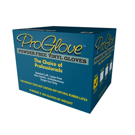 PGV500S-CS, PGV500M-CS, PGV500L-CS, PGV500XL-CS, ProGlove Powder Free Industrial Grade Vinyl Gloves, Case - UNISAFE GLOVES