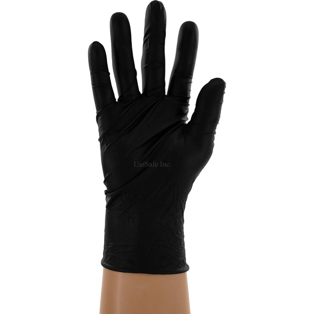 N6MLGS-CS, N6MLGM-CS, N6MLGL-CS, N6MLGXL-CS, N6MLGXXL-CS, N7SM-CS, N7MD-CS, N7LG-CS, N7XL-CS, DTN7-CS, DTN7M-CS, DTN7L-CS, DTN7XL-CS, GT766S-CS, GT766M-CS, GT766L-CS, GT766XL-CS, GT766XL-CS, PB500S-CS, PB500M-CS, PB500L-CS, PB500XL-CS, PB500XXL-CS, Powder Free Black Nitrile Exam Gloves, Case - UNISAFE GLOVES