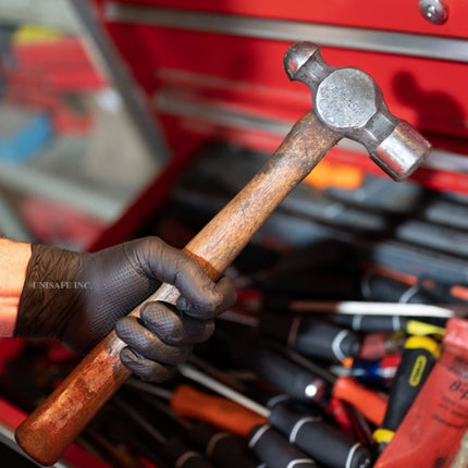 PY700S-Pallet, PY700M-Pallet, PY700L-Pallet, PY700XL-Pallet, PY700XXL-Pallet, 8 Mil Tactical Grip Black Nitrile Gloves - UNISAFE GLOVES