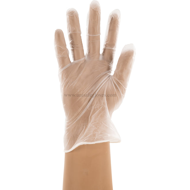RF500S-CS, RF500M-CS, RF500L-CS, RF500XL-CS, PGV500S-CS, PGV500M-CS, PGV500L-CS, PGV500XL-CS,  Powder Free Vinyl Disposable Gloves, Case - UNISAFE GLOVES
