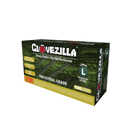 GZ700S-CS, GZ700M-CS, GZ700L-CS, GZ700XL-CS, GZ700XXL-CS, GZ700S-Pallet, GZ700M-Pallet, GZ700L-Pallet, GZ700XL-Pallet, GZ700XXL-Pallet,  Glovezilla 8.5 Mil Dual-Layer Heavy-Duty Nitrile Gloves w/ Raised Diamond Texture - UNISAFE GLOVES