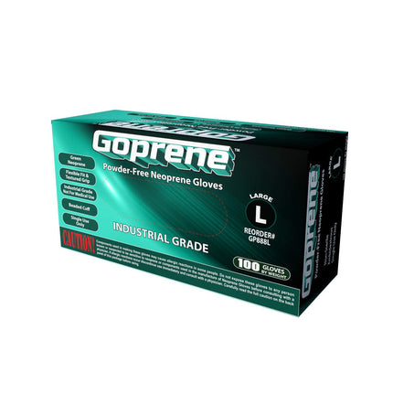 GP888M-CS, GP888L-CS, Goprene Powder Free Industrial Grade Neoprene Gloves, Case - UNISAFE GLOVES