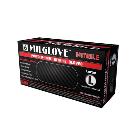 N6MLGS-Pallet, N6MLGM-Pallet, N6MLGL-Pallet, N6MLGXL-Pallet, N6MLGXXL-Pallet, Pallet (96 Cases) of 6 MilGlove Industrial Grade Powder Free Black Nitrile Gloves - UNISAFE GLOVES