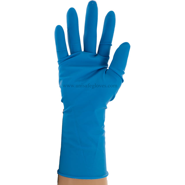 RPA500S-CS, RPA500M-CS, RPA500L-CS, RPA500XL-CS, Rampage Powder Free High-Risk Latex Exam Gloves, Case - UNISAFE GLOVES