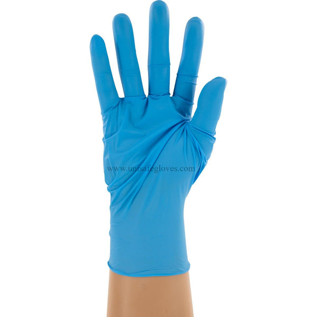 UNISAFE 6 Mil Blue Nitrile Gloves in a Bucket - Refill Bag - UNISAFE GLOVES