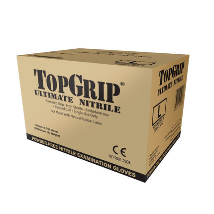 TGPFS-Pallet, TGPFM-Pallet, TGPFL-Pallet, TGPFXL-Pallet, TGPFXXL-Pallet, TGPFS-CS, TGPFM-CS, TGPFL-CS, TGPFXL-CS, TGPFXXL-CS, TopGrip Powder Free Industrial Nitrile Gloves, Case - UNISAFE GLOVES