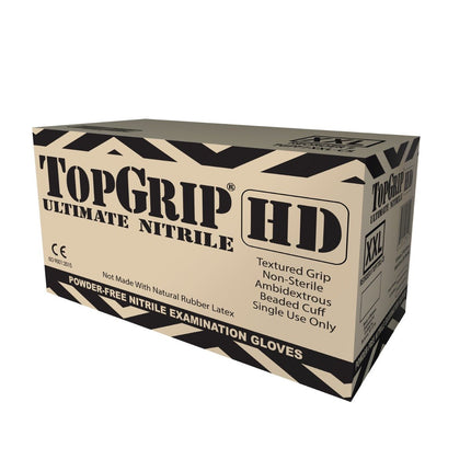 TGPF7S-Pallet, TGPF7M-Pallet, TGPF7L-Pallet, TGPF7XL-Pallet, TGPF7XXL-Pallet, Pallet (96 Cases) of TopGrip HD 7 Mil Powder Free Black Nitrile Exam Gloves - UNISAFE GLOVES