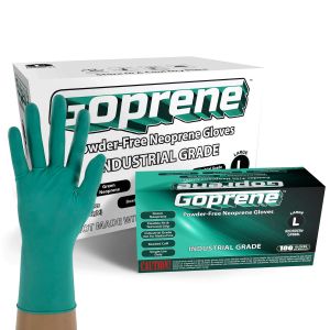GoPrene Powder Free Industrial Grade Neoprene Gloves